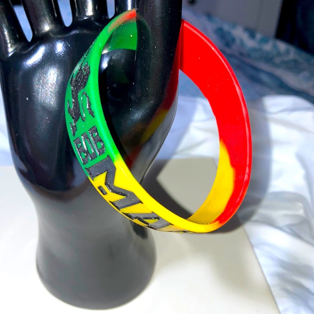 BobMarley plastic bracelet.  Gently used.  Bme2619